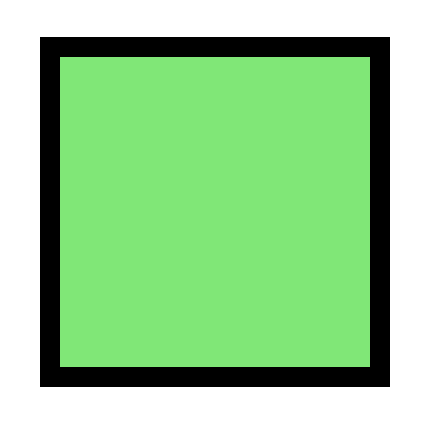 A green square.